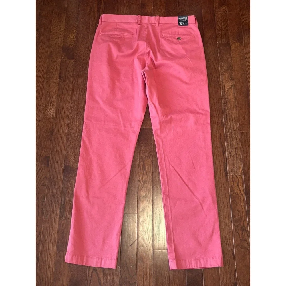 New J. Crew Pants‎ Men's 33x32 Flex Chino Straight Fit Stretch Salmon